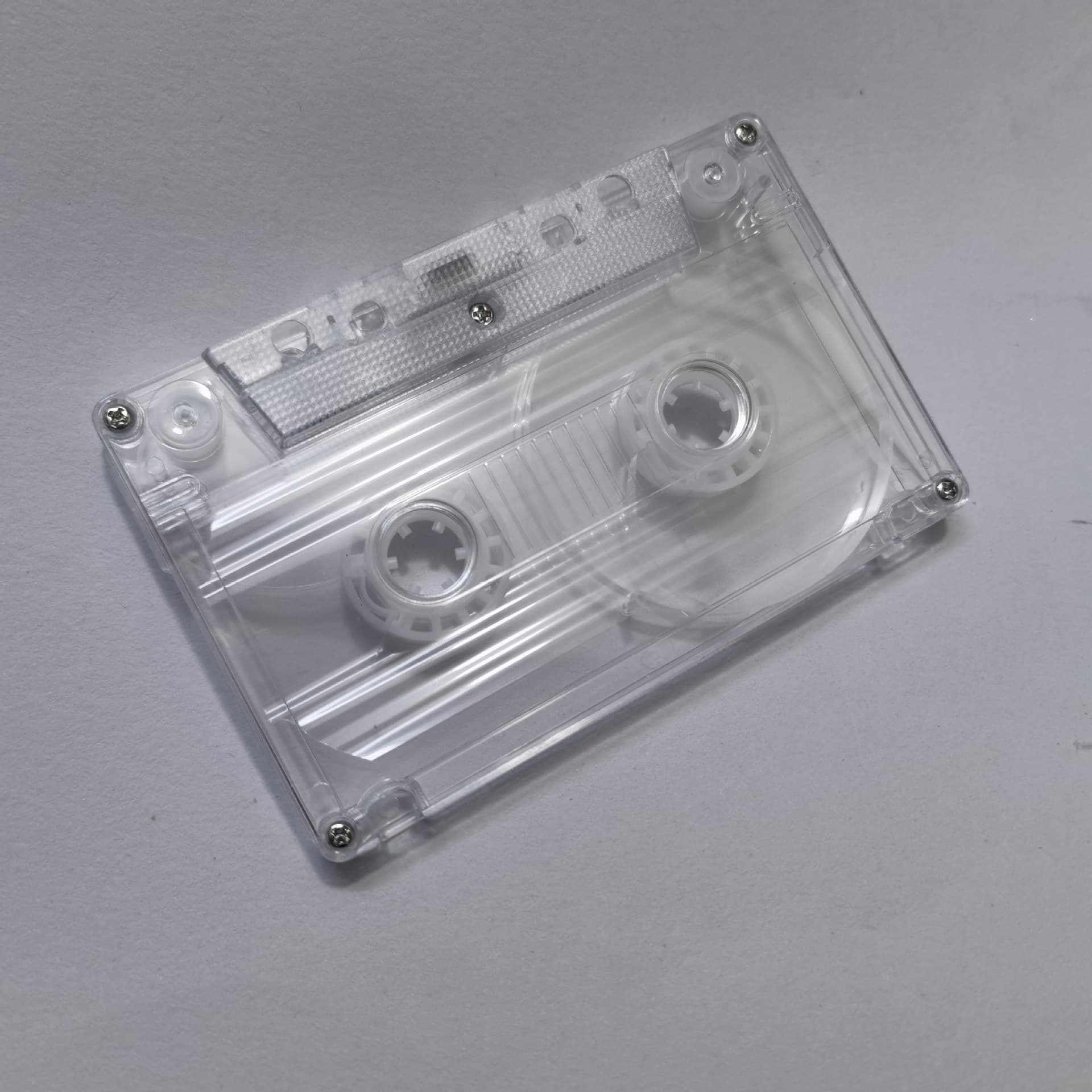 Recording tape cassette transparent shell modified metal small open disk shell without inner core and outer box recording shell tape shell