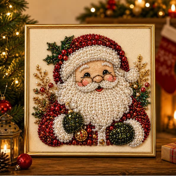Cute Hot-Selling Stylish DIY Diamond Painting Art Kit Christmas Pearl Set