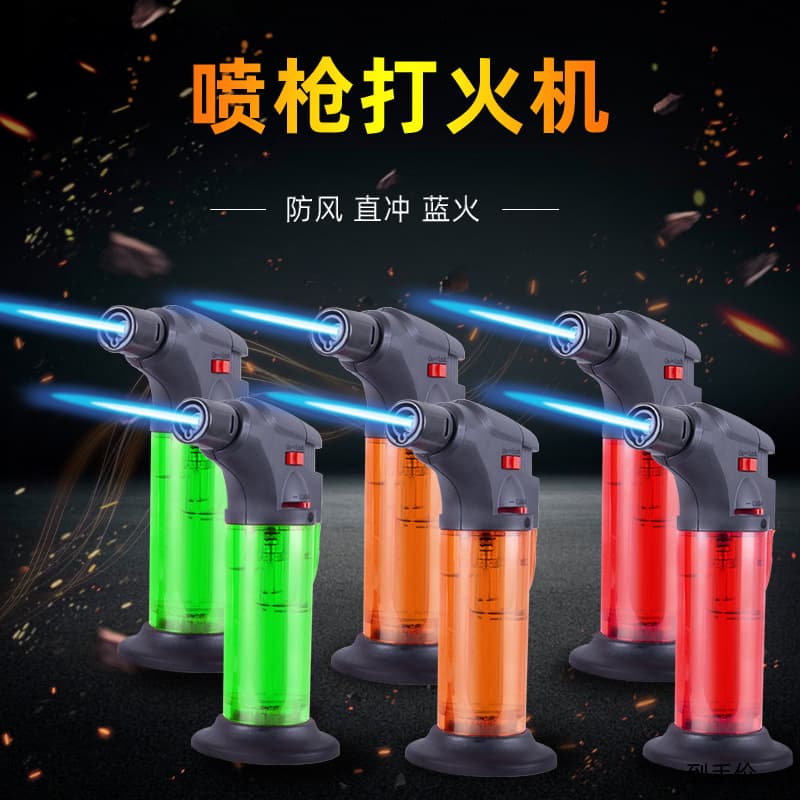 Windproof direct moxibustion lighter moxibustion ignition artifact cigar household inflatable spray gun high temperature small welding gun spray gun