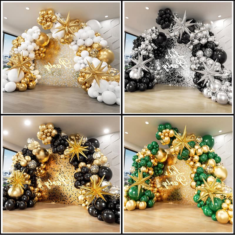 In stock, Explosive Star thickened balloon chain set, birthday parties, graduation event setups, balloon arches, wedding decorations