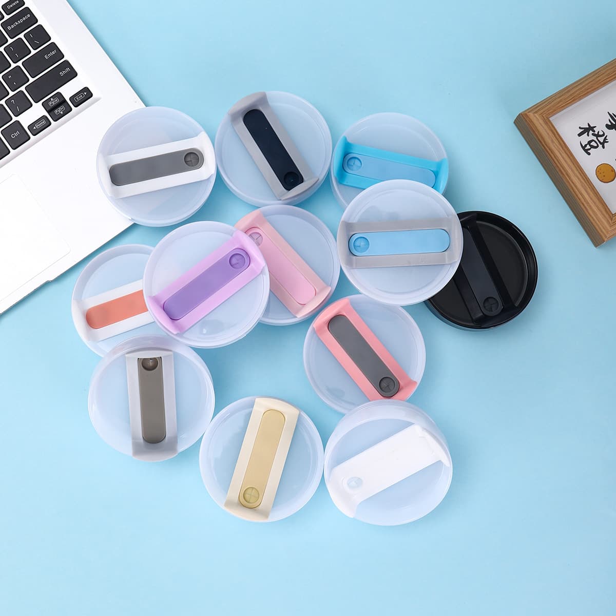 Transparent Silicone Car Cup Lid 30oz 20oz Second Generation Ice Dominator Straw Cup Lid Thermal Insulation Lid Automotive Lid
