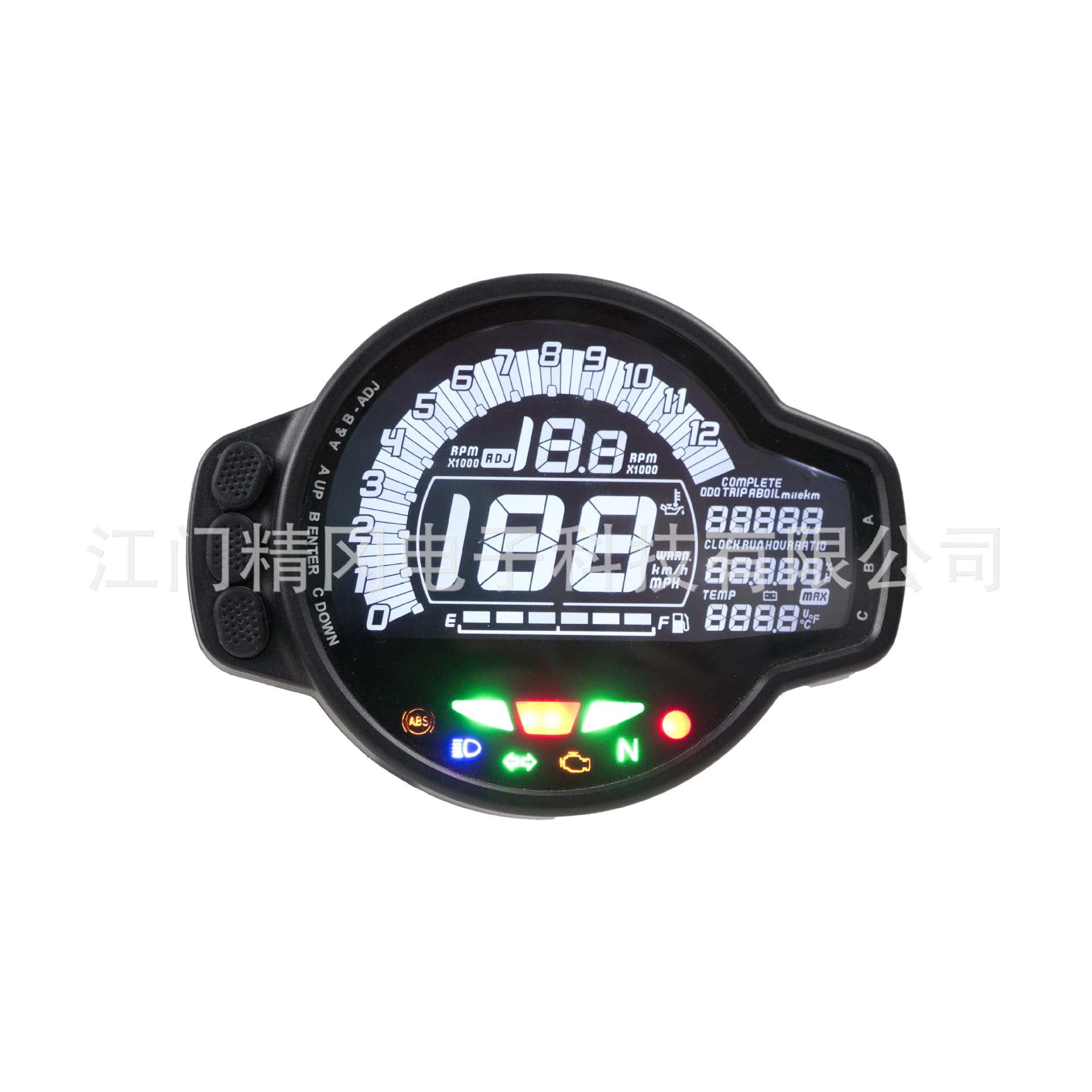 Southeast Asia Cross-Border Hot-Selling Modified Universal Motorcycle Instrument Assembly Koso Large-Displacement Lcd Digital Instrument