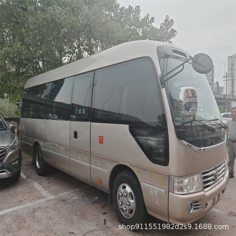 Used Medium Bus 19-Seat & 23-Seat Toyota Coaster Business Electric Door Bus - Auto Trade Available