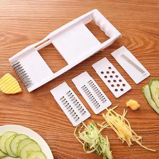 Multifunctional Vegetable Cutter and Grater, Kitchen Gadget for Potato Shredding, Manual Grating and Slicing for Radish and Cucumber