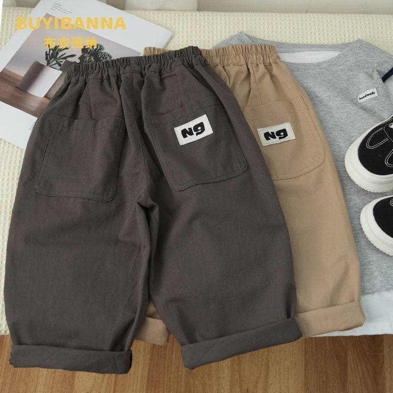 Boys' pants, casual and handsome boys overalls, versatile baby children's spring and autumn trousers, children's summer trousers
