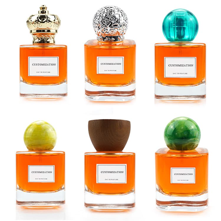 Wholesale glass perfume bottle style novel capacity 50 ml