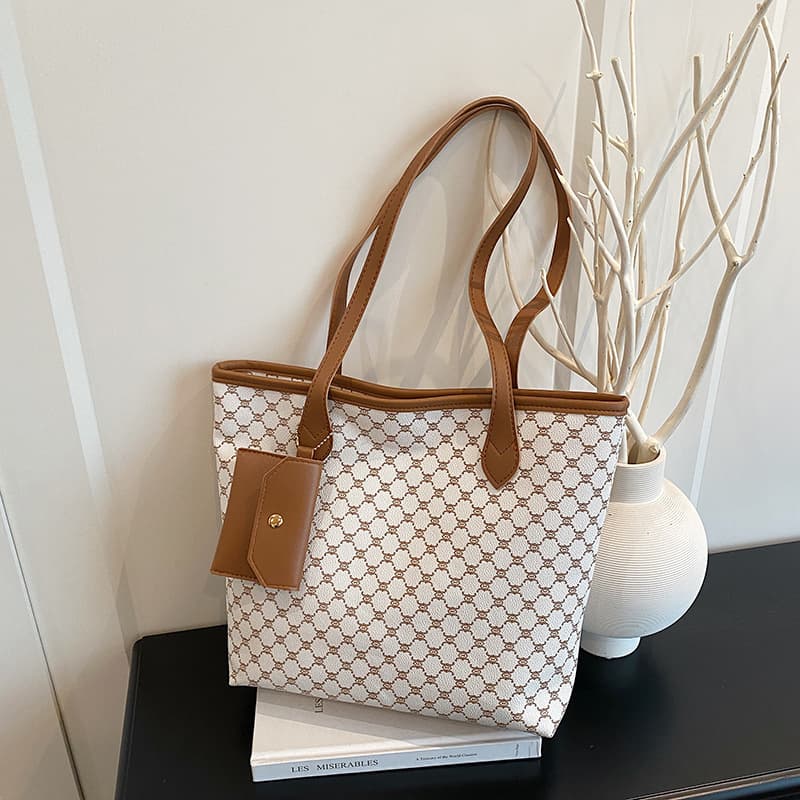 Three-Piece Large-Capacity Tote Bag 2025 Women's Bag Fashion Casual Simple Niche Handbag Commuter Crossbody Bag