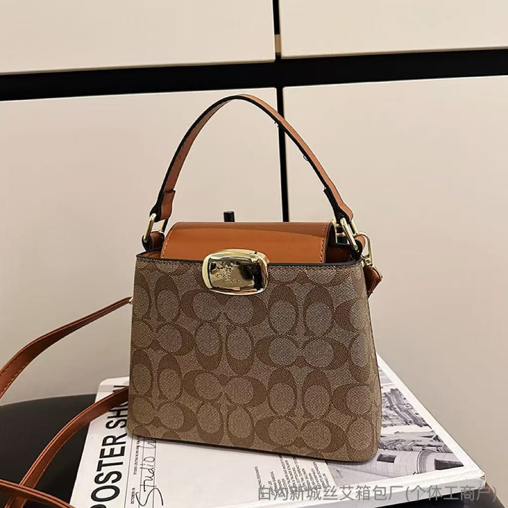 Popular cross-border retro versatile handbag women's bags26 new niche fashion simple daily shoulder crossbody bag