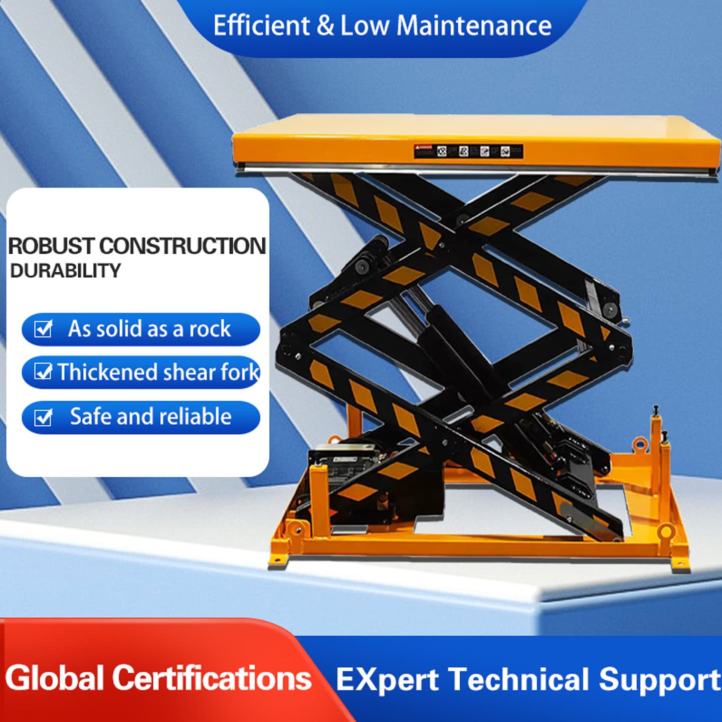 Fixed Scissor Lift Hydraulic Electric Lifting Platform