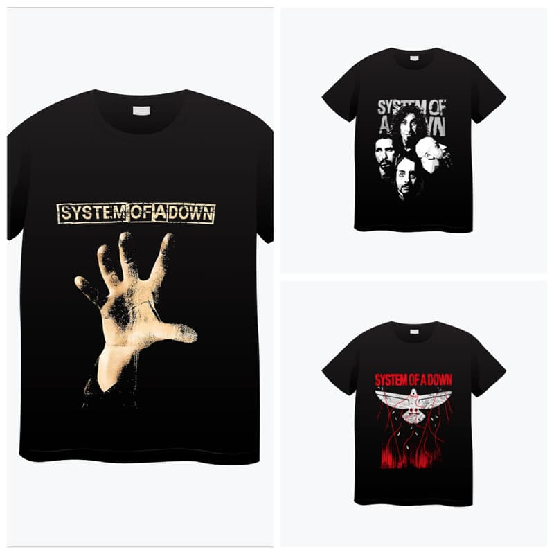 System Of A Down Band Cotton Soft Summer T-Shirt Unisex Fashion Rock Music Street Style Crew Neck Short Sleeve Tee