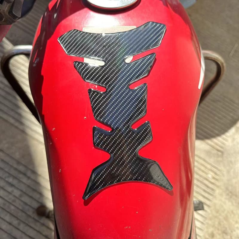 Cross-border 5D Carbon Fiber Fishbone Resin Car Sticker Motorcycle Rider Modification Decal Auto Parts Thickened