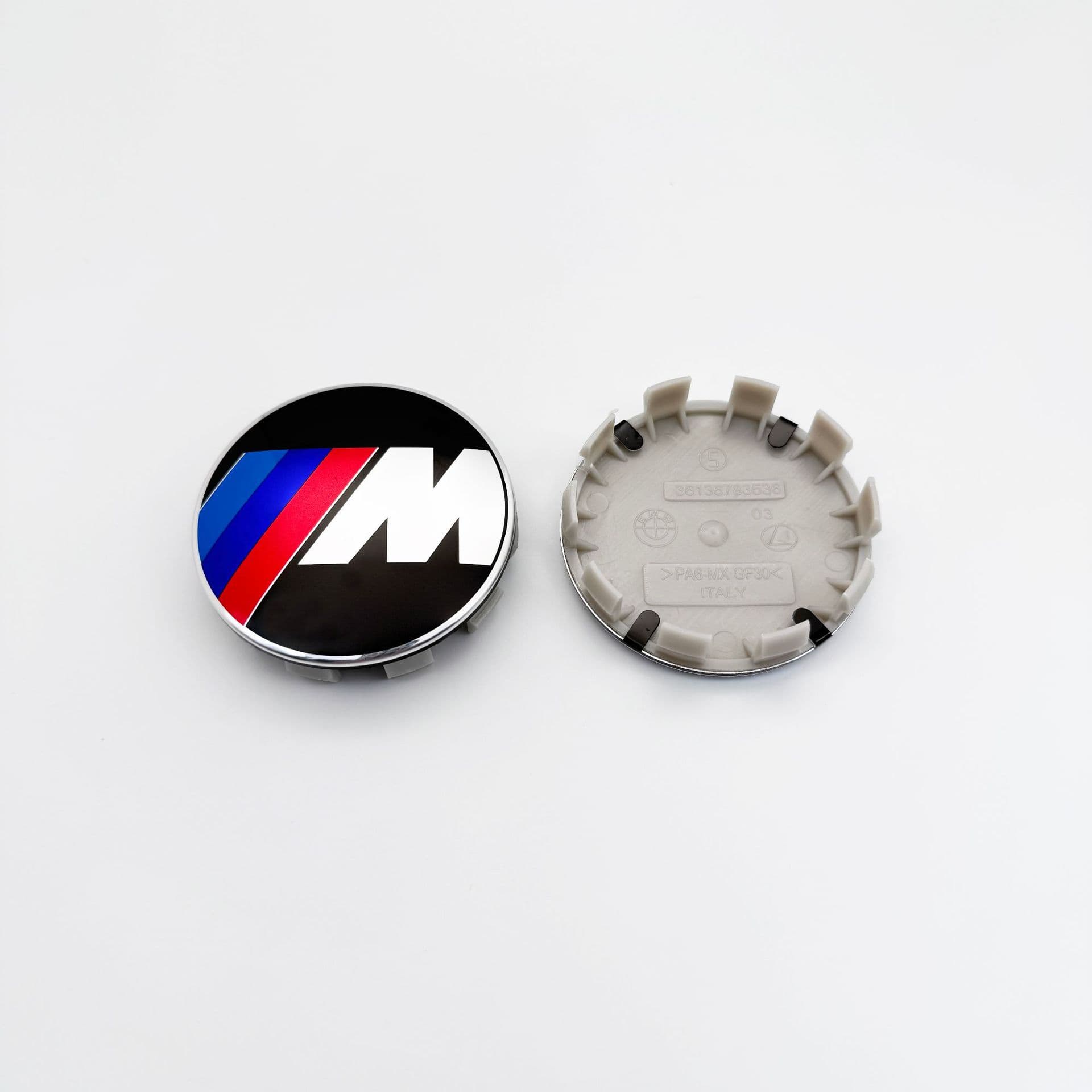 For BMW Wheel Hub Cap 68mm Car Tire Center Logo, Blue Black White Tire Decoration Cover M Logo Modification