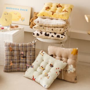 Autumn and Winter Home Plush Cushion, Office Chair Cushion for Students, Long Sitting Bay Window Tatami Mat, Warm Home Seat Cushion