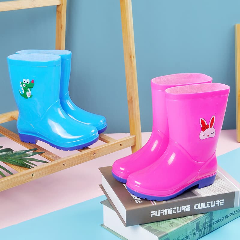 [Wholesale] Children's Rain Boots Boys Baby Rain Boots Girls Summer Student Toddler Kids Water Shoes Children Rubber Shoes