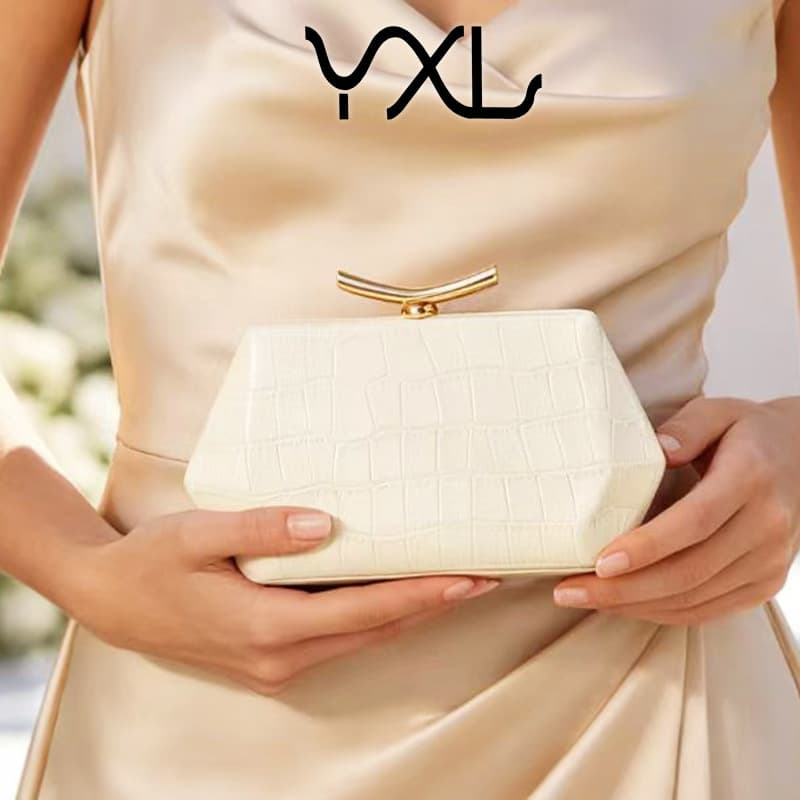 Cross-border European and American fashion evening bag PU crocodile texture wedding bag women's evening dress bag clutch bag manufacturer