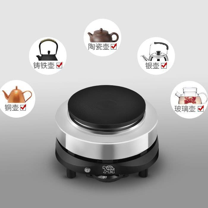 800W Electric Hot Plate, Mini Induction Cooktop for Home, Tea Maker, Coffee Moka Pot Heater, Portable Insulated Stove, Ceramic Stove