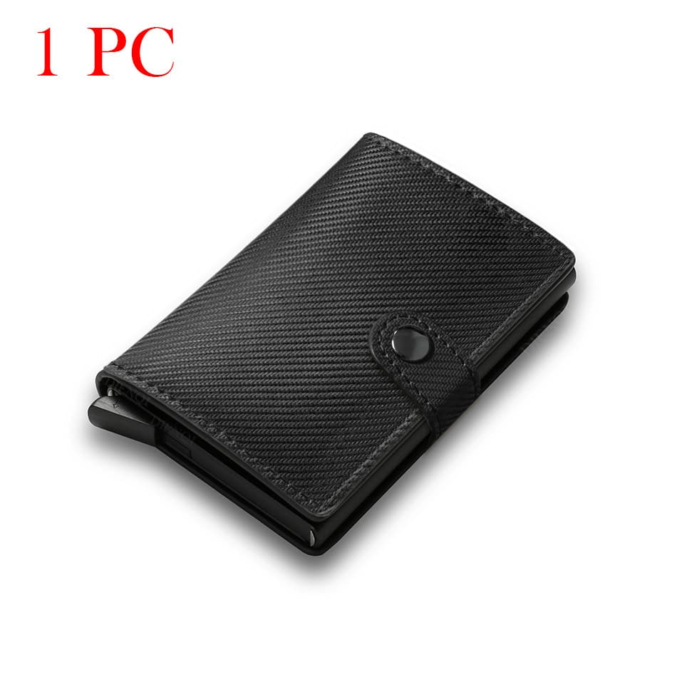 Cross-border hot selling carbon fiber card holder men's wallet anti-theft RFID wallet men's high-end men's purse