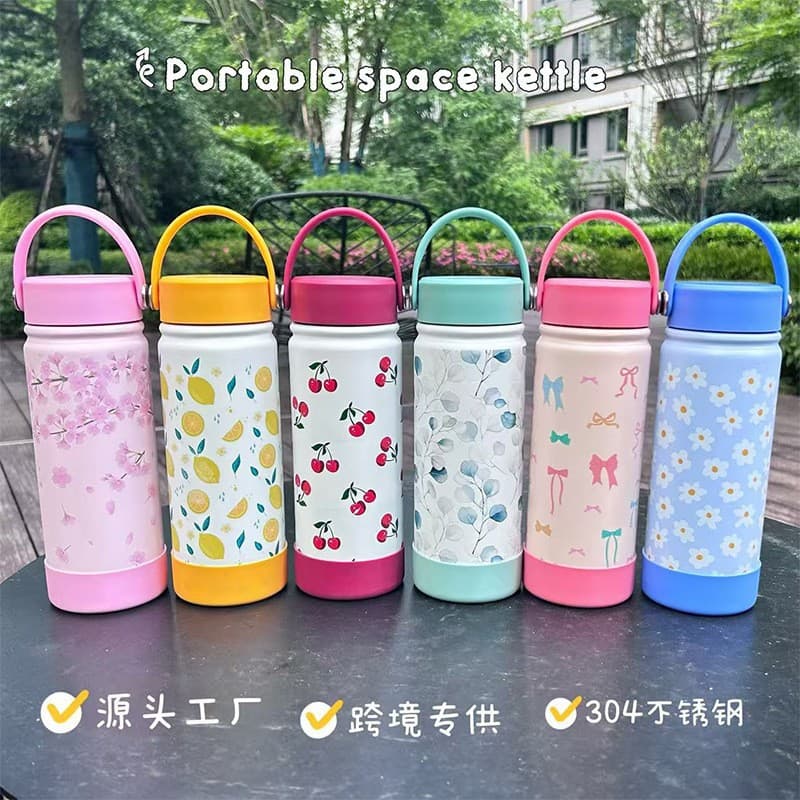 Amazon 304 Stainless Steel Insulated Tumbler Space Bottle with Non-Slip Pad Double-Wall Vacuum Insulated Hot and Cold Space Tumbler Cup