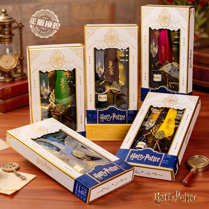 Harry Potter Boxed Quill Pen Business Gift Graduation Season Dip Pen Student Gift Stamp Graduation Gift
