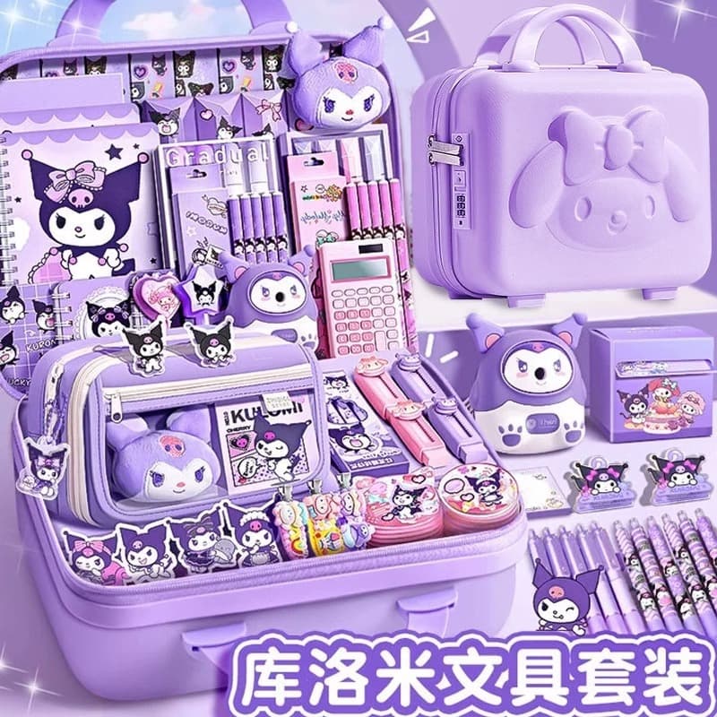 Kurome Stationery Set Gift Box Girls Back-To-School Gift Pack School Supplies Handbook Children's Christmas Gift