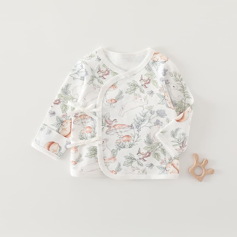 Newborn Baby Half-Back Cotton Top, Seamless, Class A, All-Season One-Piece, Monk-Style Outfit, Anyang Children's Clothing