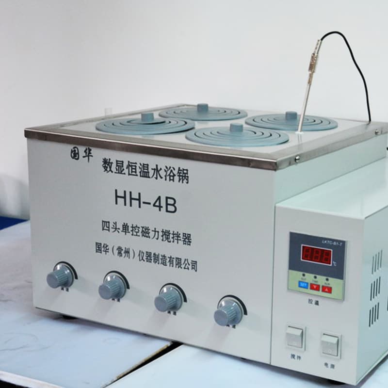 Guohua Instrument HH-4B Digital Display Constant Temperature Water Bath Four Heads Single Control Digital Display Stainless Steel
