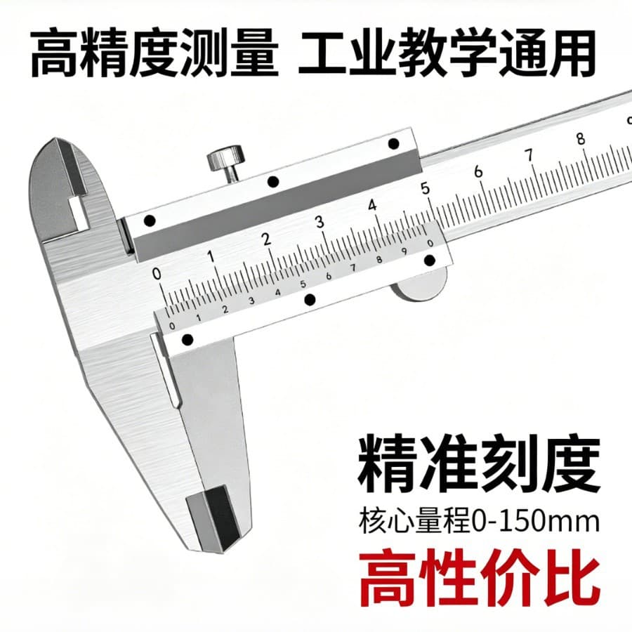 Industrial High-Precision Vernier Caliper, Small Teaching Measurement Tool, Factory Wholesale, Micrometer