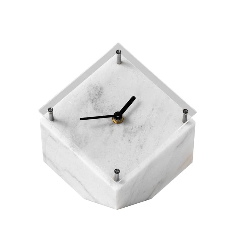 Yibeizi Modern Light Luxury Marble Clock Office Decoration Craft Wine Cabinet High-End Decoration