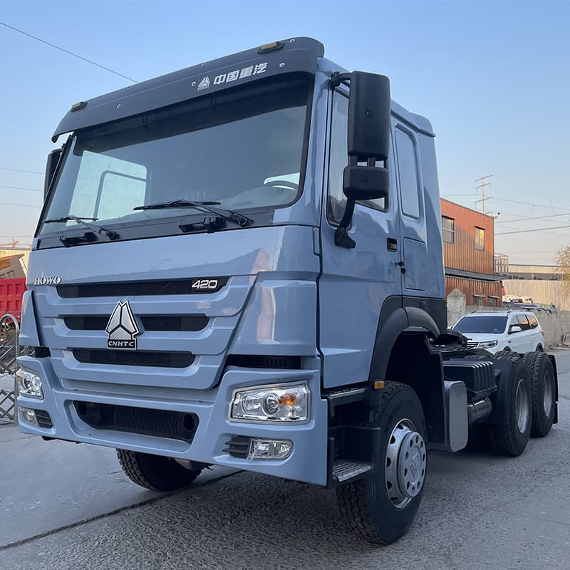 Year-round Sale Howo Tractor Head, Used 10-Wheel Heavy-duty Truck, 371 HP Container Transport Truck Head