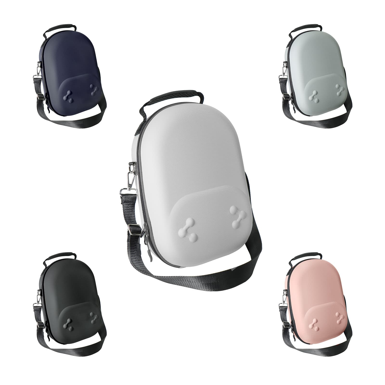 Compatible with Meta Quest 3S VR Glasses Storage Bag, Handle Head Strap, Oculus Quest 3S VR Protective Case