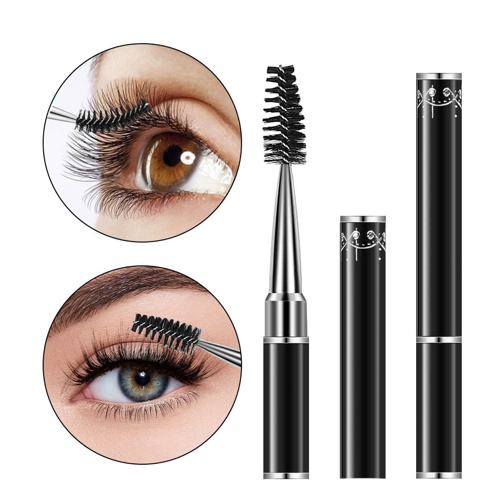 Black eyelash brush, eyelash brush tube, makeup brush, beauty tools, grafting false eyelashes, finishing comb, manicure tools