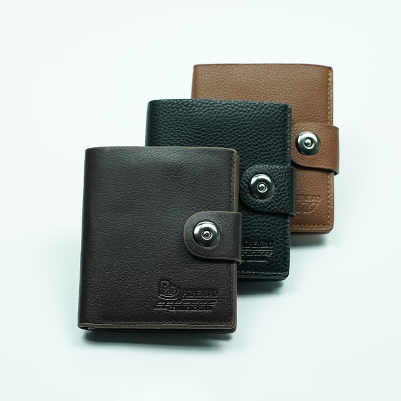 Factory Direct Men's Wallet PU Leather Vertical Money Clip Casual Wallet Coin Card Holder Wholesale