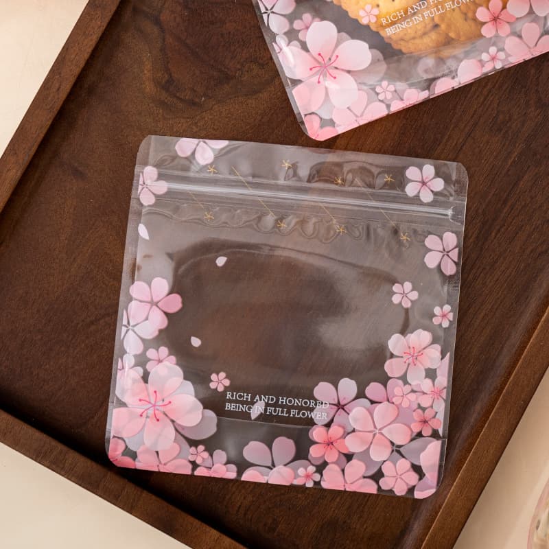 Transparent Food Storage Bags, Ziplock Stand-Up Pouches for Travel, Waterproof Plastic Seal Bags for Food Organization and Portioning