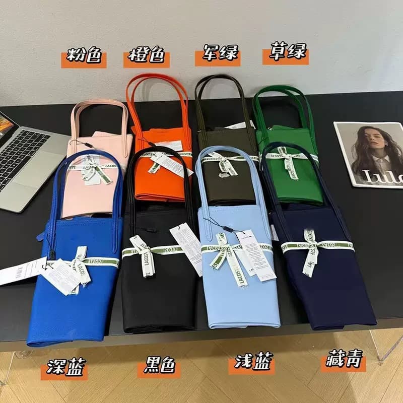 French crocodile bag shopping bag large capacity shoulder bag light and simple commuter tote bag hand-held Lacoste bag