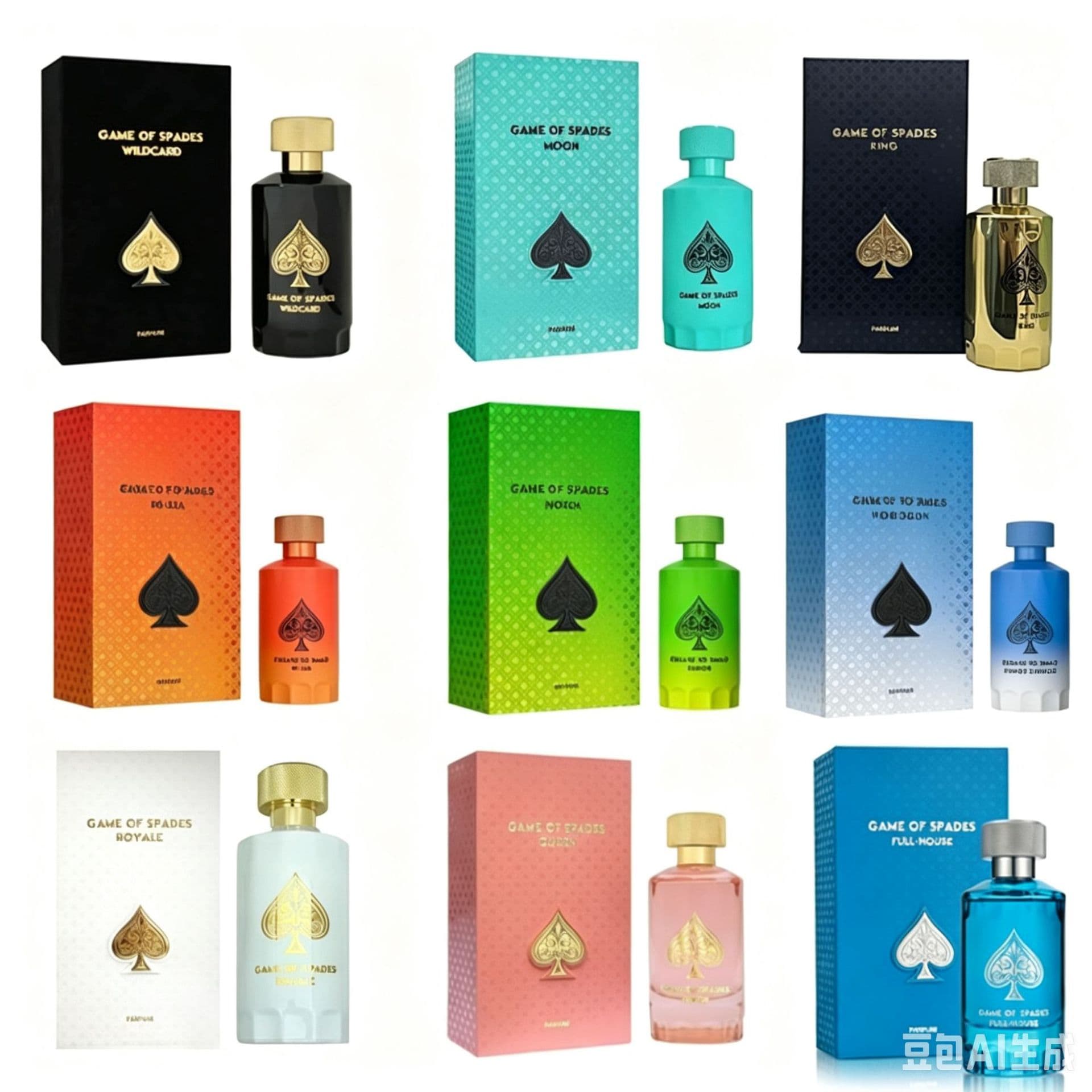 High Quality Cross-Border Hot GAME OF SPADES Black Ace Game Perfume for Men and Women Dubai Arabic Fragrance