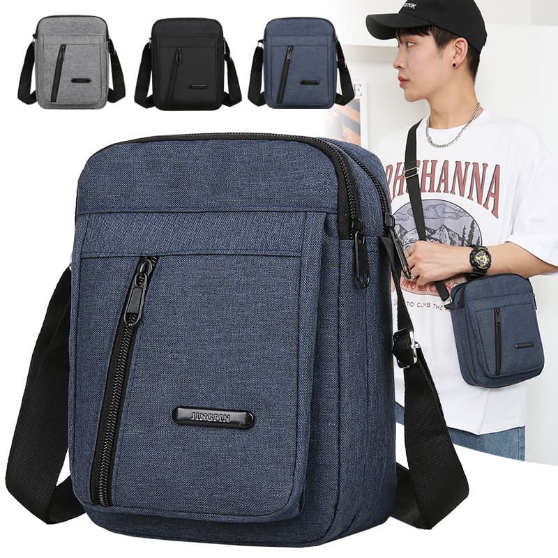 Men's Bag 2024 New Business Single Shoulder Crossbody Bag Backpack Men's Crossbody Bag Summer Lightweight Small Men's Bag