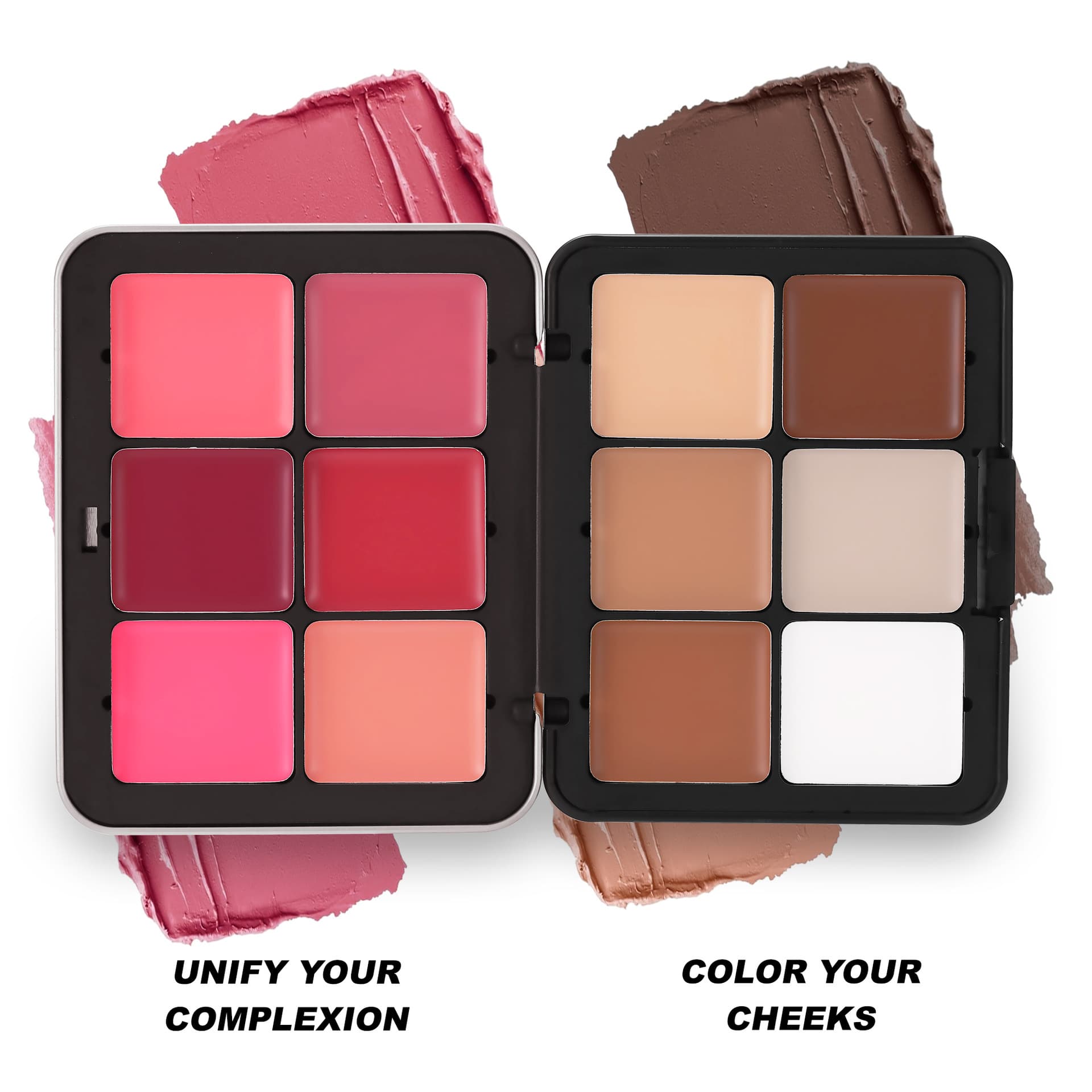 Cross-border Exclusive 12-Color Blush Handaiyan Matte Contour Highlighter Brightening Natural Integrated Blush Palette