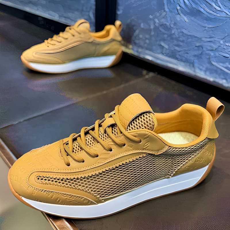 New Mesh Shoes, Breathable Mesh Casual Shoes for Men, Agassi Style Sports Shoes, Four-Season Versatile Men's Shoes, German Training Shoes