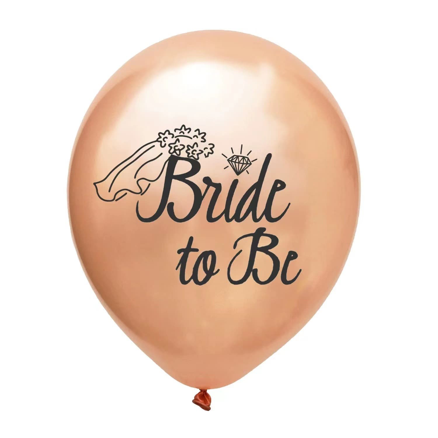 Bachelorette Party Hen Party 12 Inch Rose Gold Bride to Be Latex Balloons Wholesale