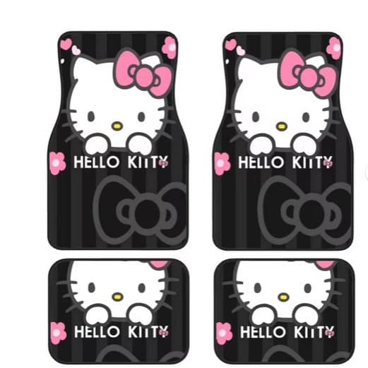 Irregular Cartoon Hello Kitty INS Style Cute Girl Bedroom Decoration Bedside Rug Living Room Full Coverage Crawling Floor Mat
