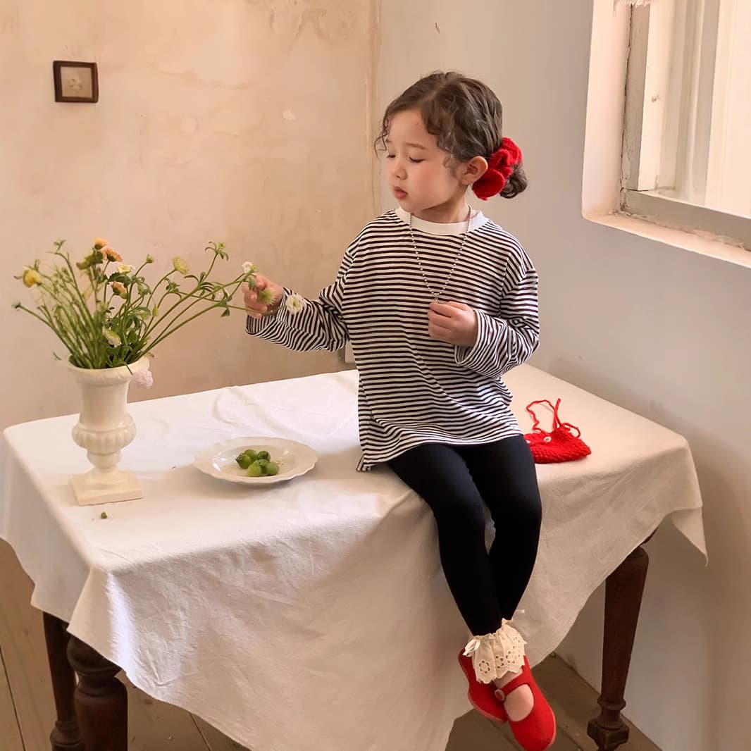 Korean-style Kids Sun Protection Clothing New Fashionable Boys and Girls Loose Long-sleeve Striped T-shirt Top