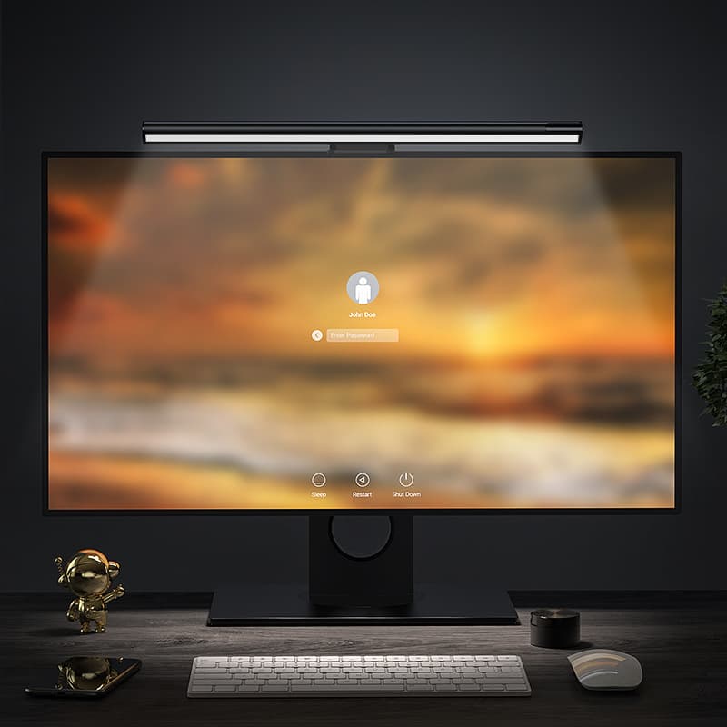 LYMAX Computer Screen Light Bar for Multi-Monitor Setup, Desktop Monitor Lamp, Eye-Caring Light
