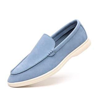 Summer Fashion Blue Loafers Breathable Casual Shoes Men's Export Large Size Driving Shoes Lightweight Slip-On Shoes 48