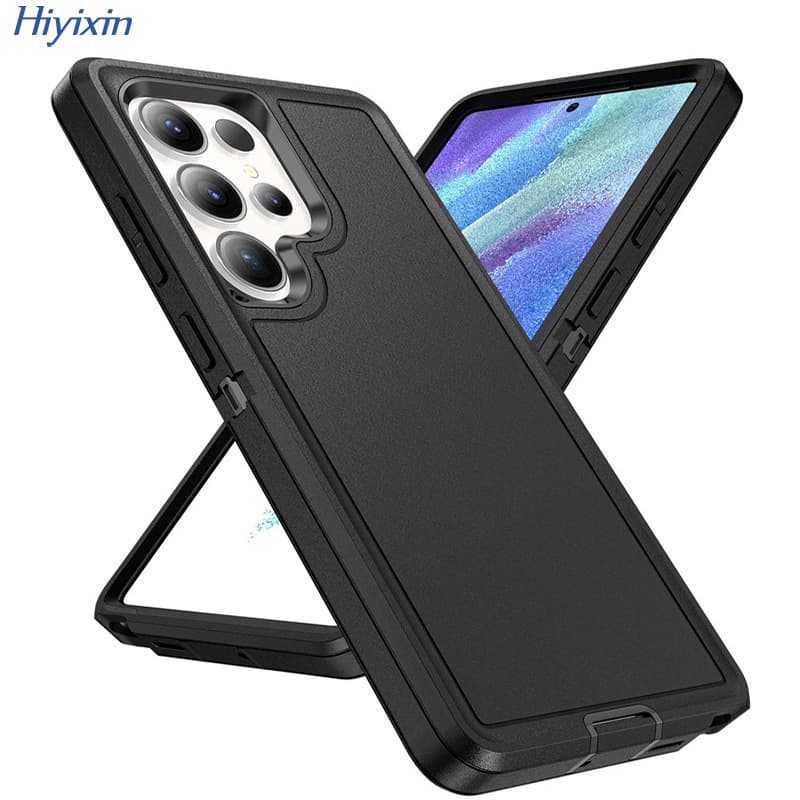 Cross-border Hot-selling for Samsung A56 Defender Rugged Phone Case S26 Ultra 3-in-1 Drop-proof Cover