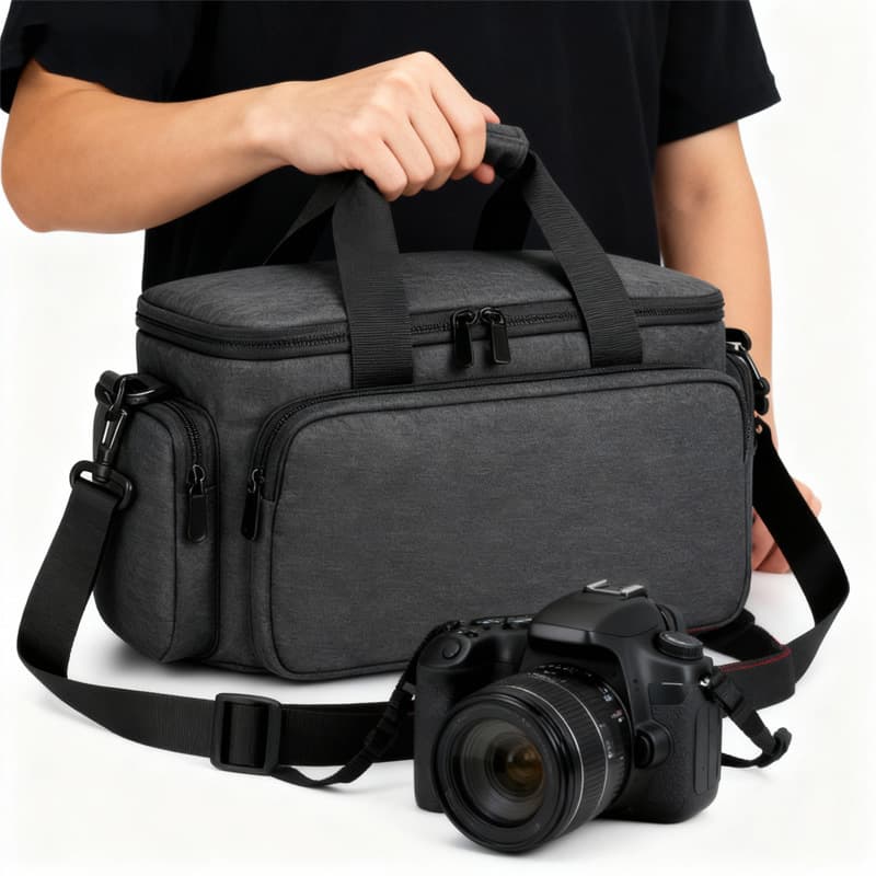 New Portable Handheld Camera Bag Crossbody Single Shoulder Large Capacity Outdoor DSLR