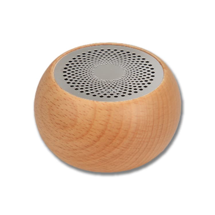 New Wooden Round Bluetooth Speaker Gift Logo Bluetooth Small Speaker Desktop Portable Mini Bluetooth Audio