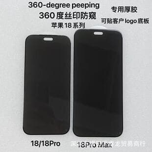 360-Degree Privacy Tempered Glass Screen Protector for iPhone 18 Pro Max, iPhone 18 Pro, Dust-Proof