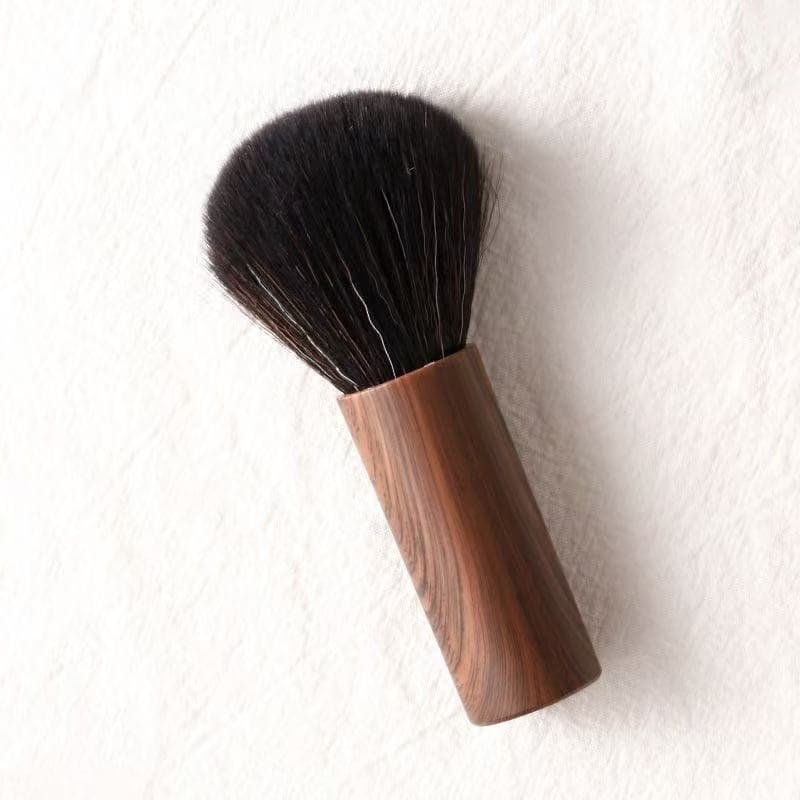 New Chubby Manicure Dust Brush, Natural Wood Style Makeup Brush, Powder Brush, Blush Brush, Small Waist Hair Brush, Hair Sweeping Brush