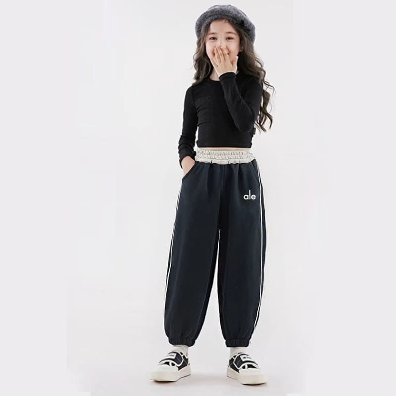 Children's Autumn Sports Pants New Style Embroidered Cuffed Pants Boys and Girls Korean Style Large & Medium Size Fashion Versatile Pants