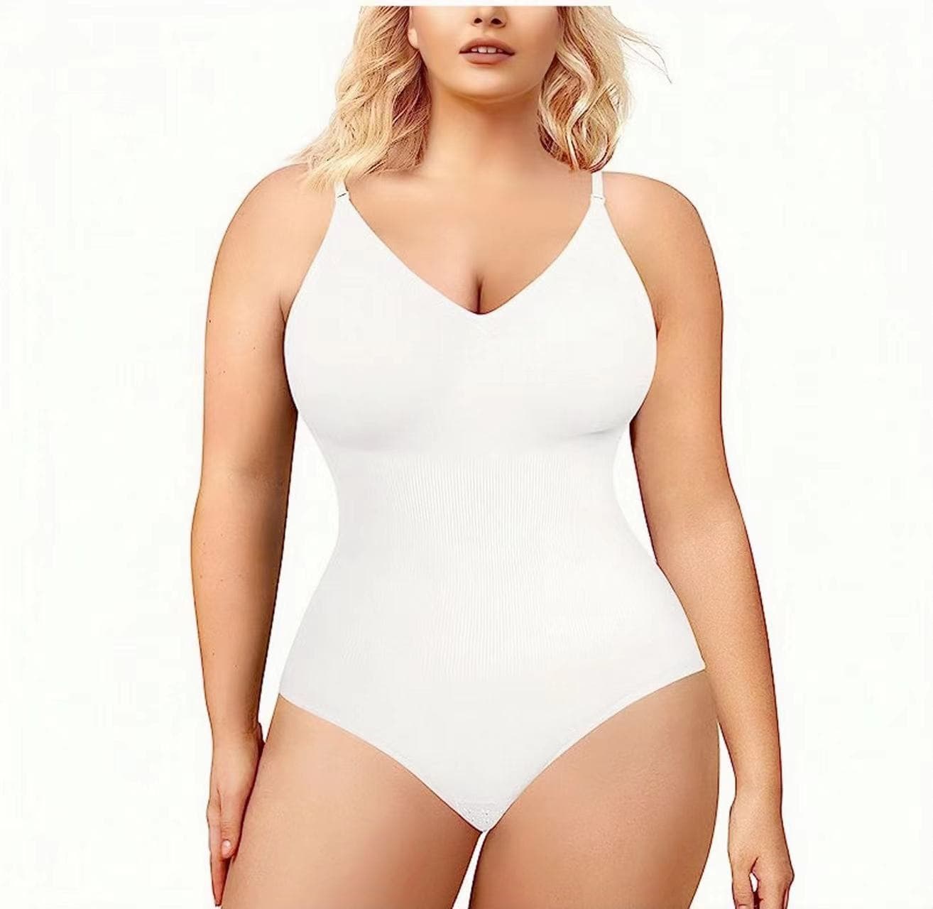 European and American Plus Size Postpartum Butt Lifting Seamless Shapewear, Women's Bodysuit, Tank Top Tummy Control Body Shaper Jumpsuit